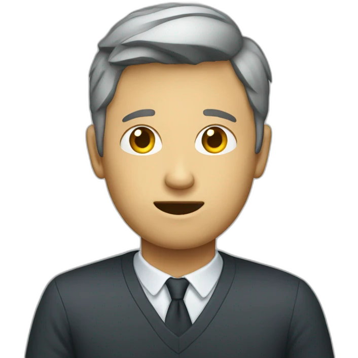 persona con cabeza de televisor emoji
