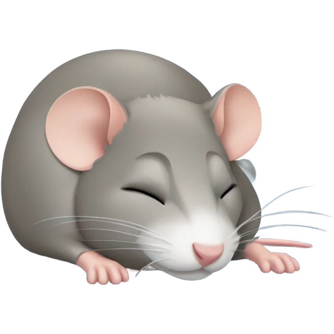 Snoring rat emoji