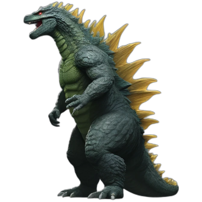Godzilla (proportional)calm (realistic) (Godzilla King of the Monsters, 2019) emoji
