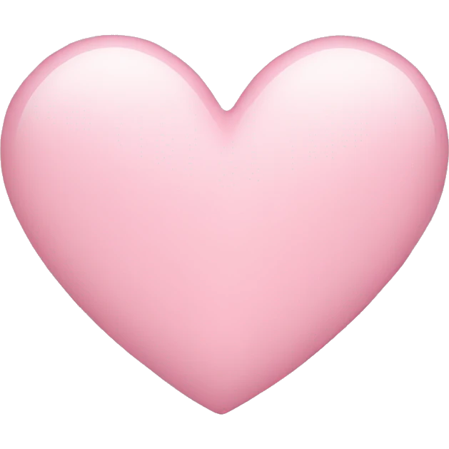 light pink heart emoji