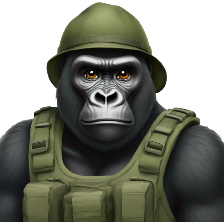 Gorilla army  emoji