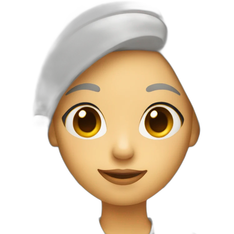 woman holding a pencil emoji