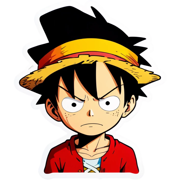 Luffy sad emoji