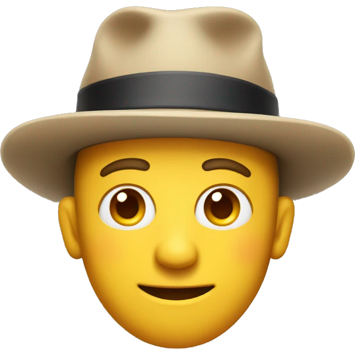 man with hat and squinty eyes emoji