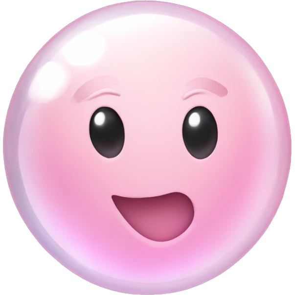 pastel pink soap bubbles emoji