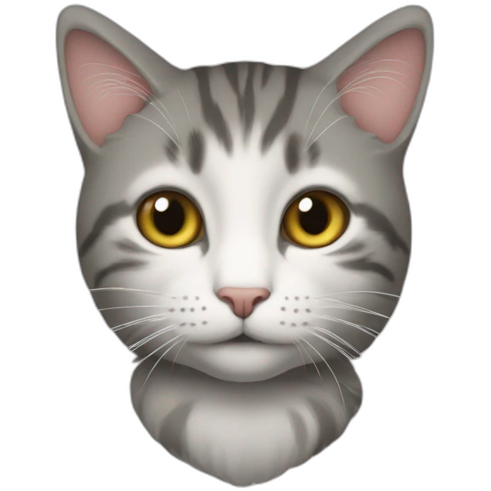 Un chat sur un cheal emoji