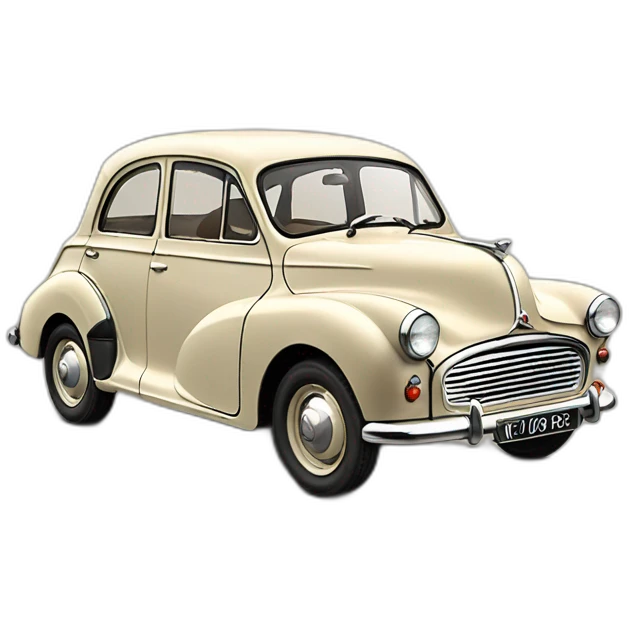 Morris minor 1954 beige emoji