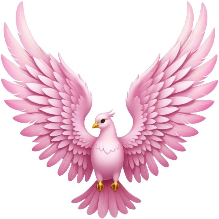 wings seraphim light pink  emoji