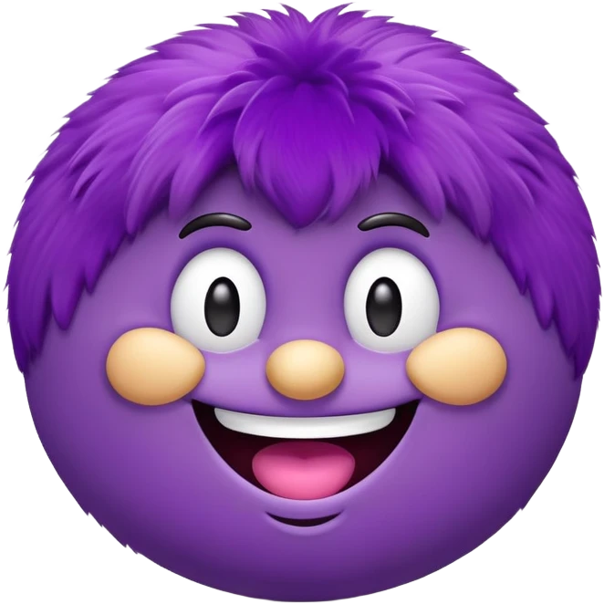 Grimace, the purple McDonald's character with a round body and happy expression emoji