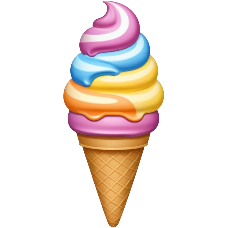 colorful ice cream  emoji
