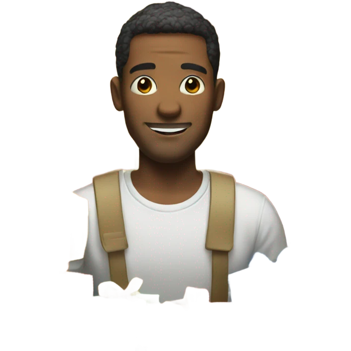 Man with a lot of presents  emoji