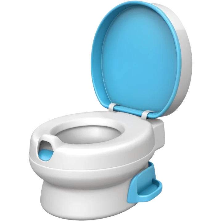 White Children’s potty without a lid  emoji