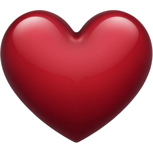 Wine coloured heart emoji emoji