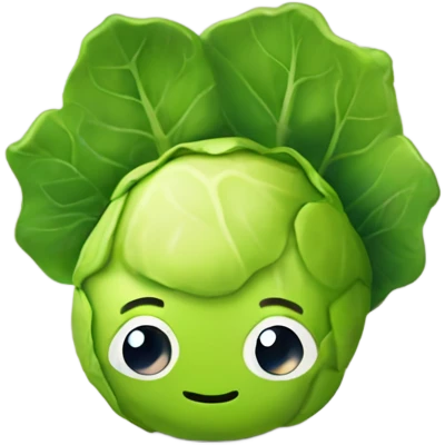 Cute Brussels Sprout  emoji