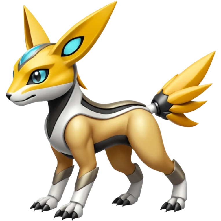 Meloetta-Renamon-Wargreymon-Protogen-Pokémon-Digimon-Fakémon-fusion-hybrid-creature emoji