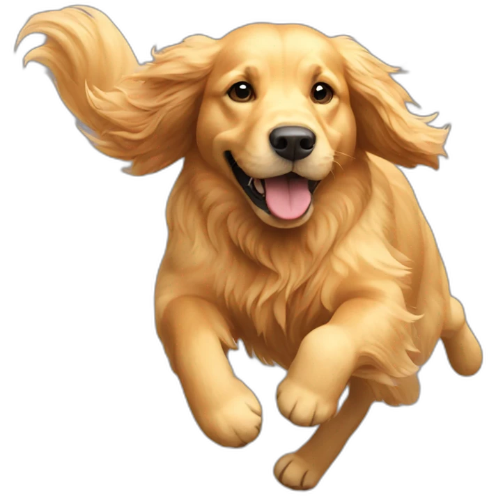 golden-retriever-running emoji