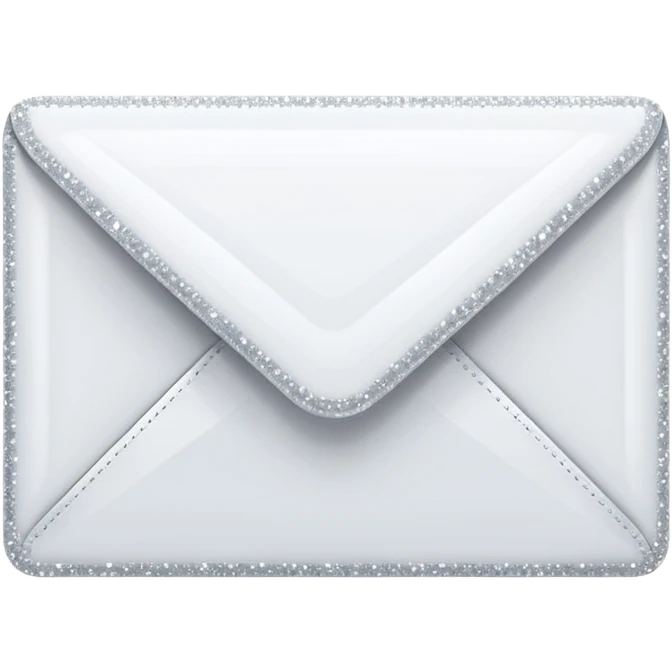 clean email empty inbox envelope with sparkle emoji