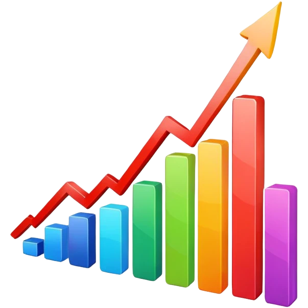 Growing chart emoji