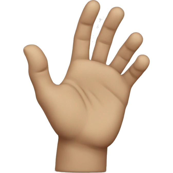 fingers crossed 1 hand emoji