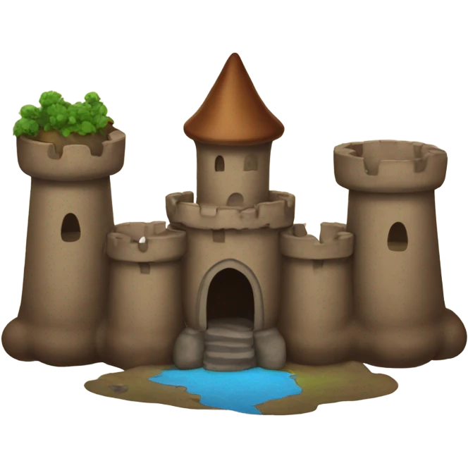 Poop castle emoji