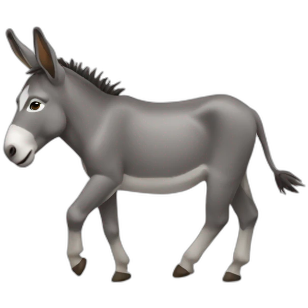 Donkey walking emoji