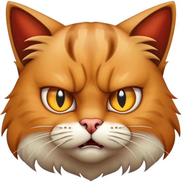 Cat being mad really mad emoji