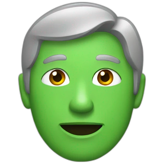 green > grey emoji