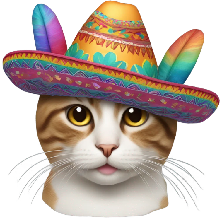 Cat with sombrero emoji