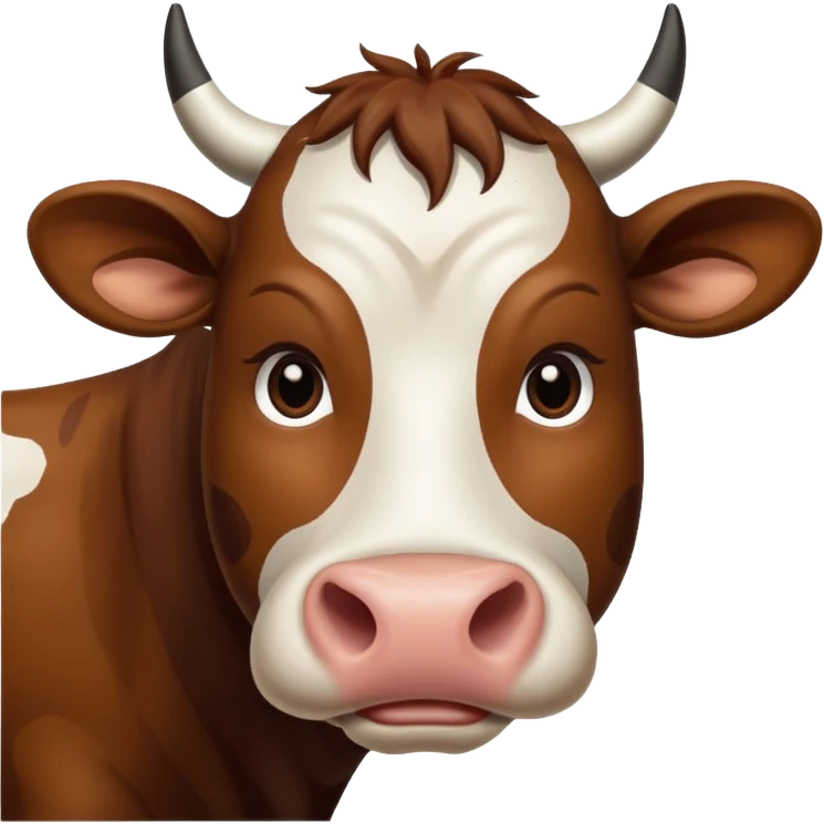 Cow face, word saying MU at the top emoji