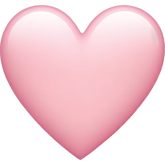 Light pink heart emoji