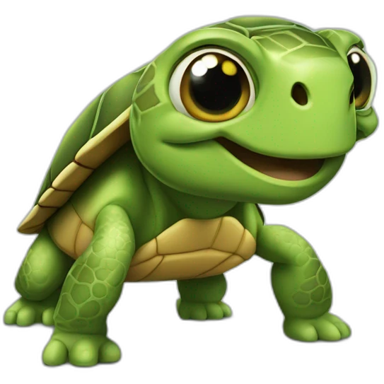 Tortue qui pète emoji