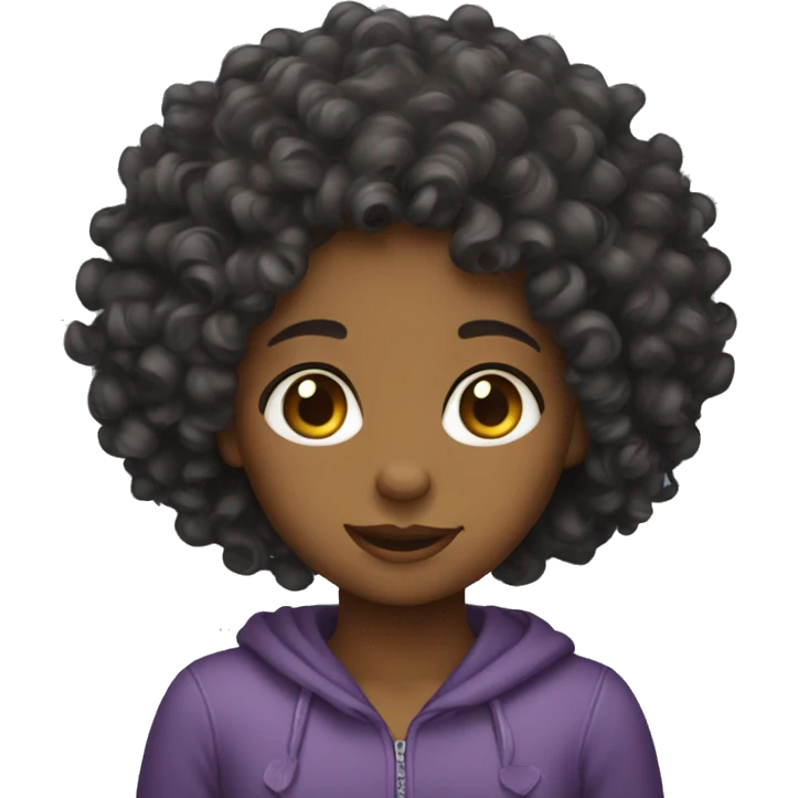 Curly girl  emoji