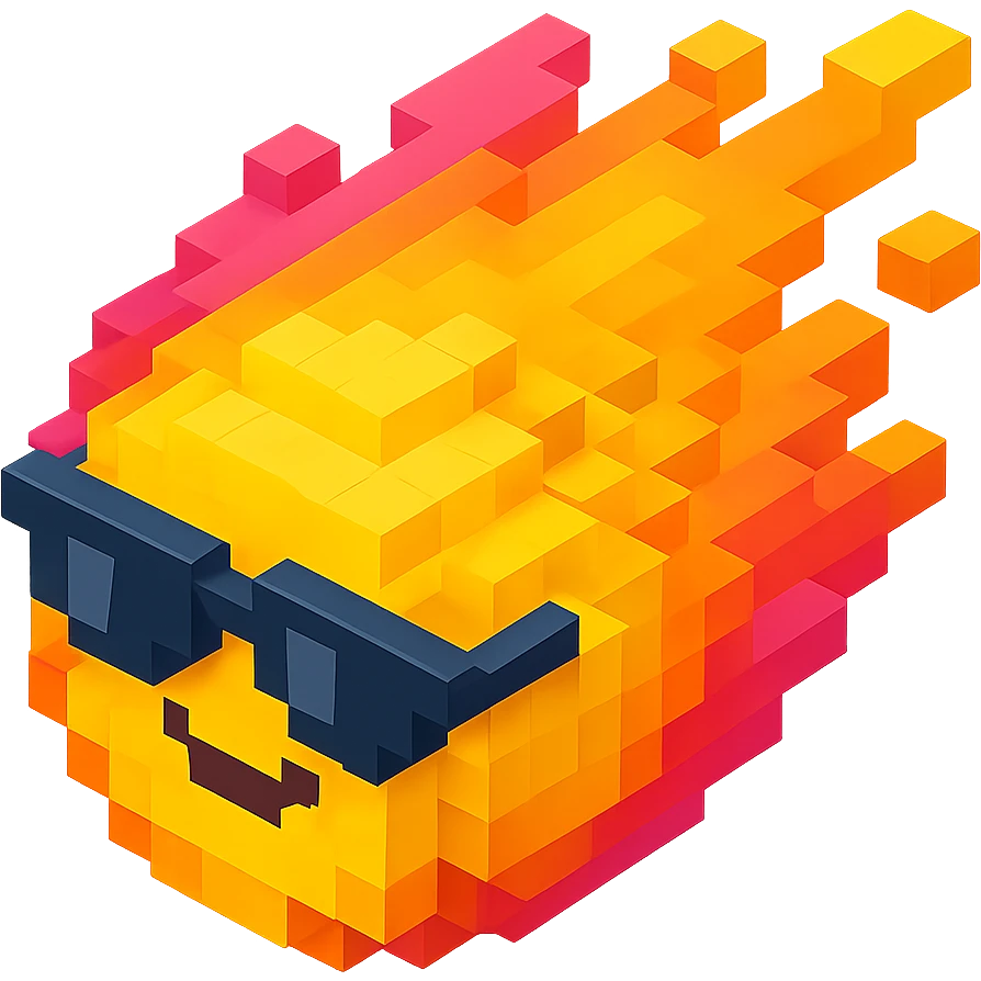 светящиеся комета в солнцезащитных очках, no background emoji