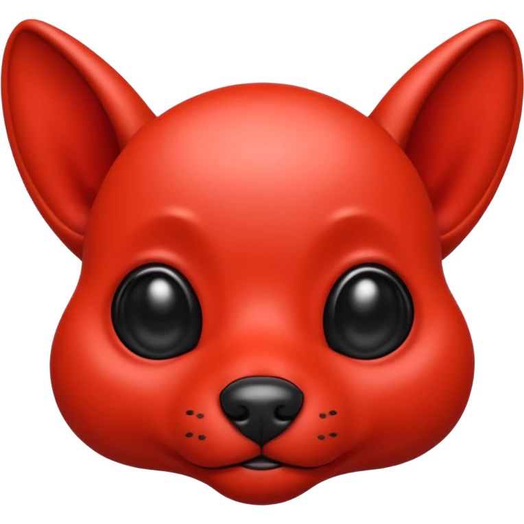 red alien dog emoji