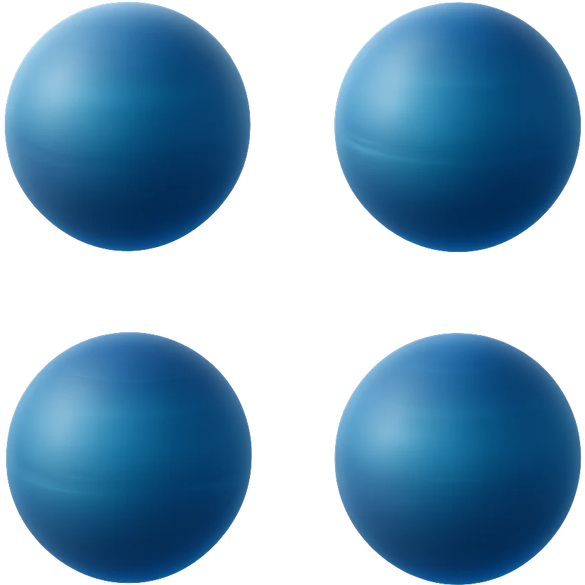 Neptune planet with deep blue color emoji