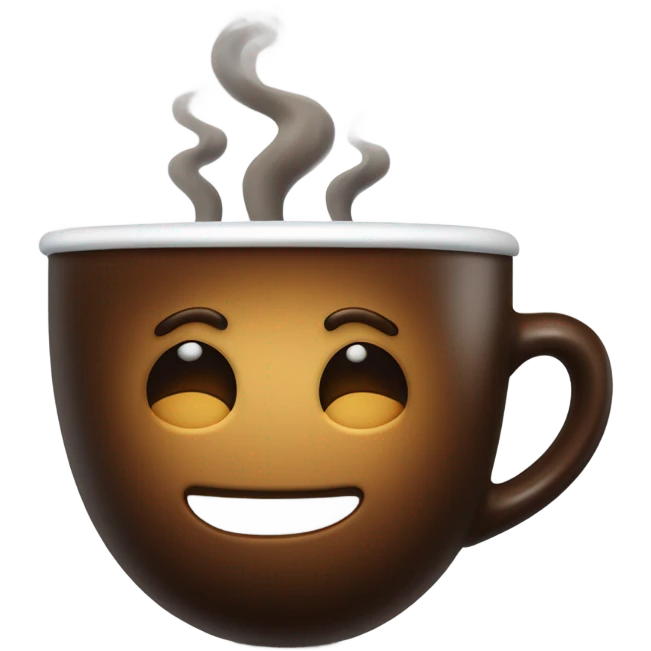 Hot coffee emoji