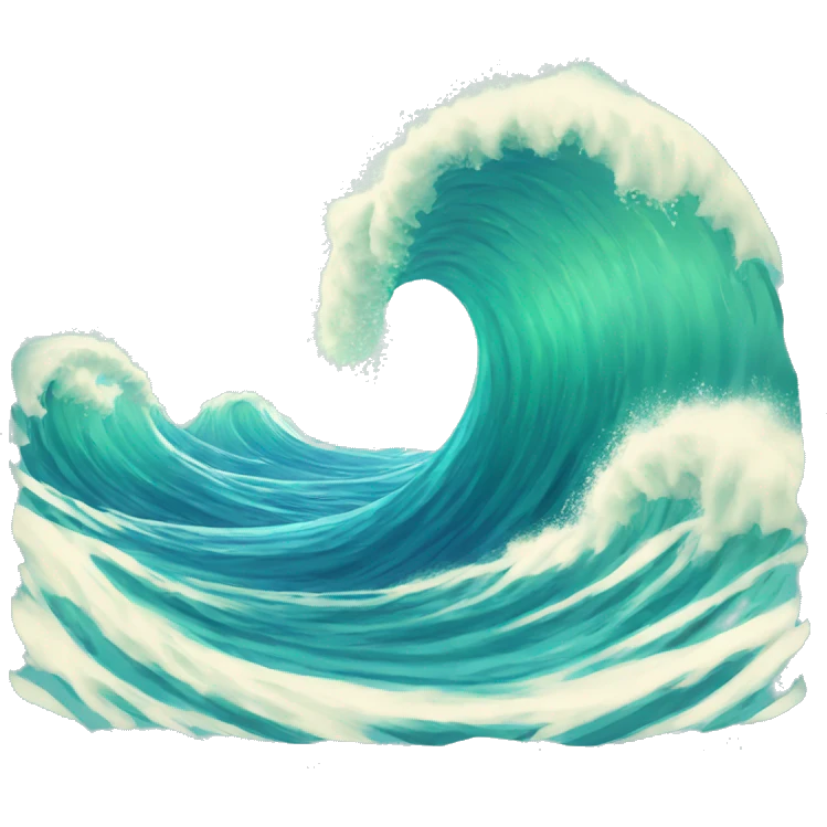 wave summer emoji