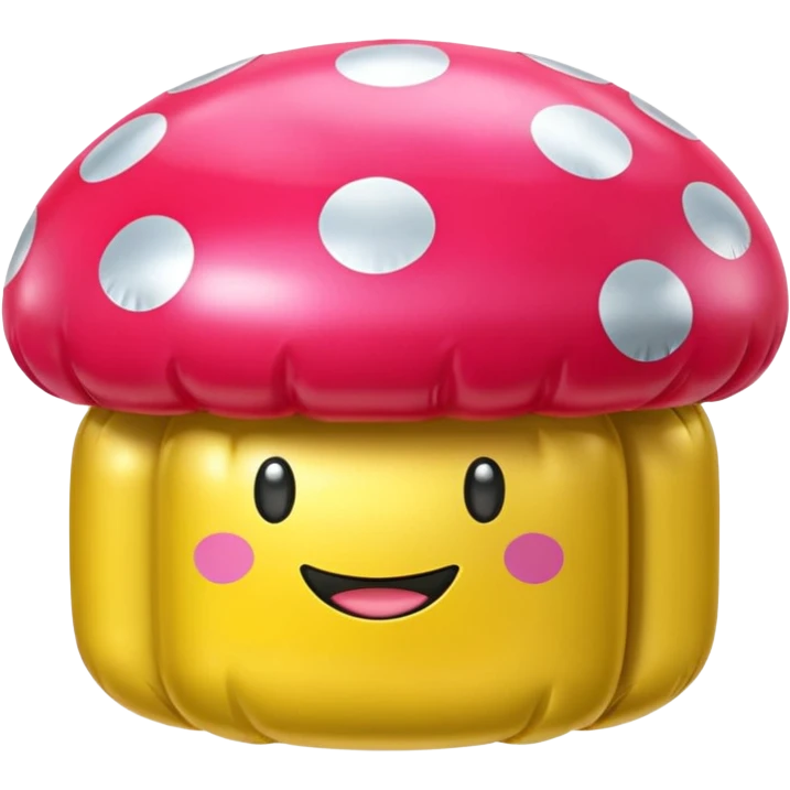   jeff koons style SPAM mushroom inflatable art emoji