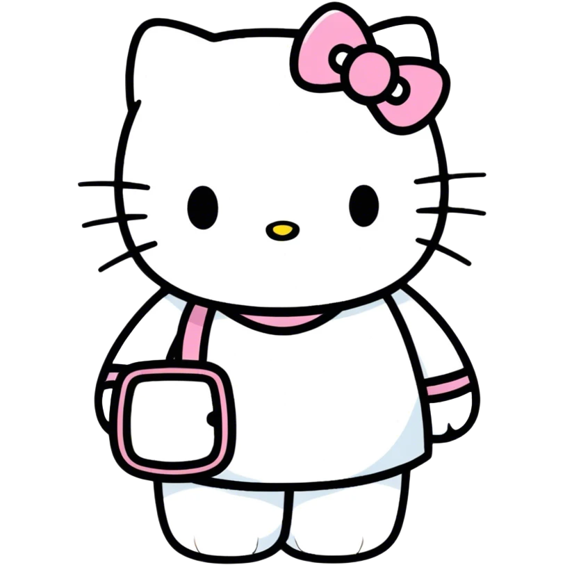 Hello Kitty drawing a picture  emoji