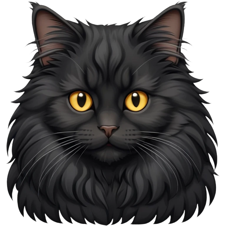 black maine coon emoji