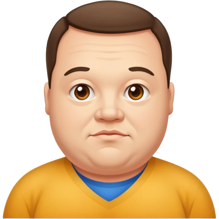 Make me a nice super cool and very huge man who knows all the things about everyone that has down syndrome make it all staticy and multiocolored emoji