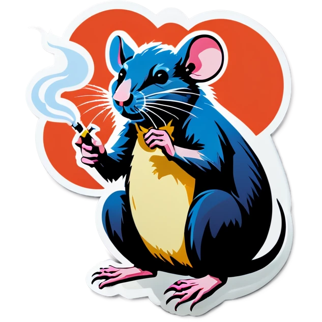 Rat smoking emoji