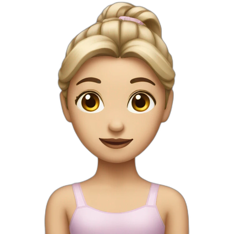 girl with a ballet barre emoji