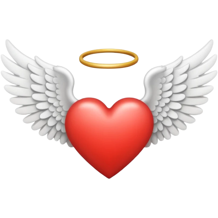 heart with angel wings emoji