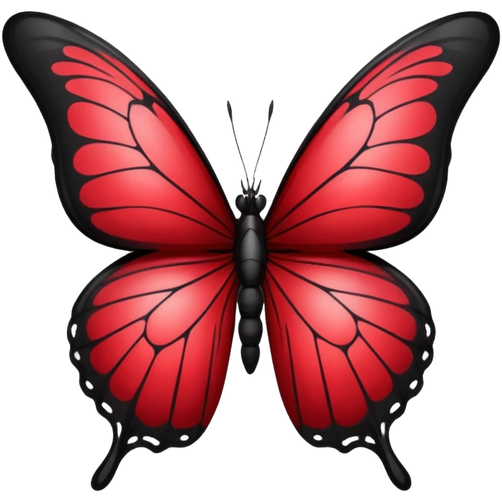 butterfly dark red gradient emoji