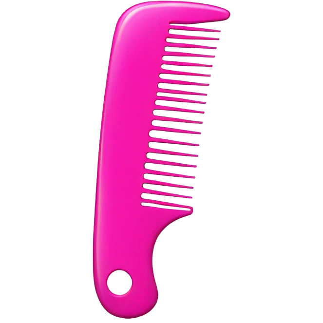 Pink comb emoji