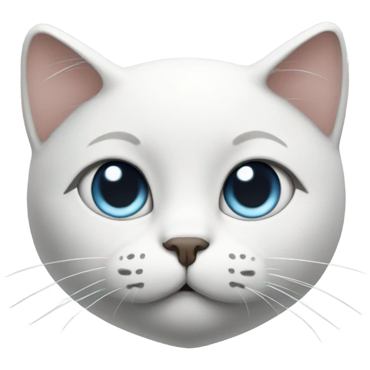white heart with cat face  emoji