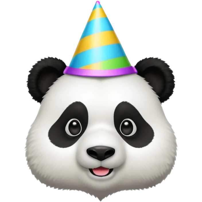 Panda with party hat emoji