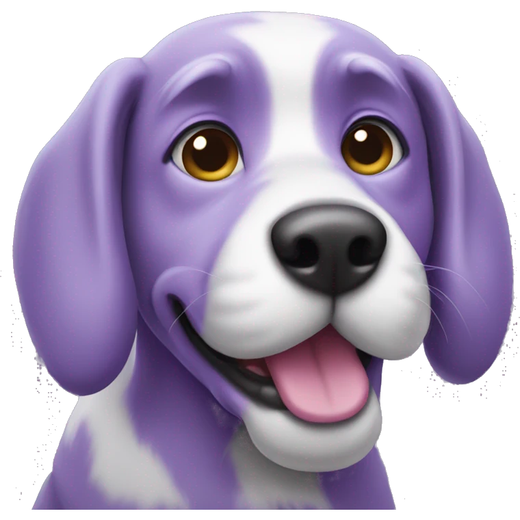 Purple dog emoji