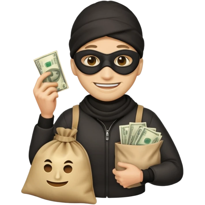 A emoji robber  emoji